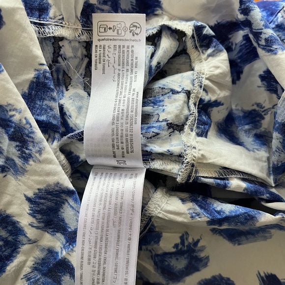Abercrombie & Fitch Blue and White Patterned Summer Dress - Picture 8 of 11